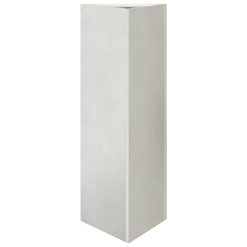 Fioriere da Giardino 2 pz Triangolari 35x35x75 cm Acciaio Inox