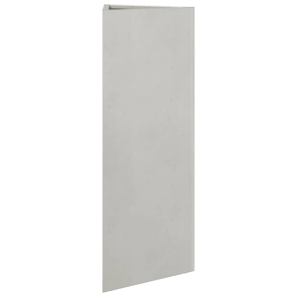 Fioriere da Giardino 2 pz Triangolari 35x35x75 cm Acciaio Inox