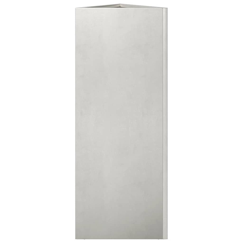 Fioriere da Giardino 2 pz Triangolari 35x35x75 cm Acciaio Inox
