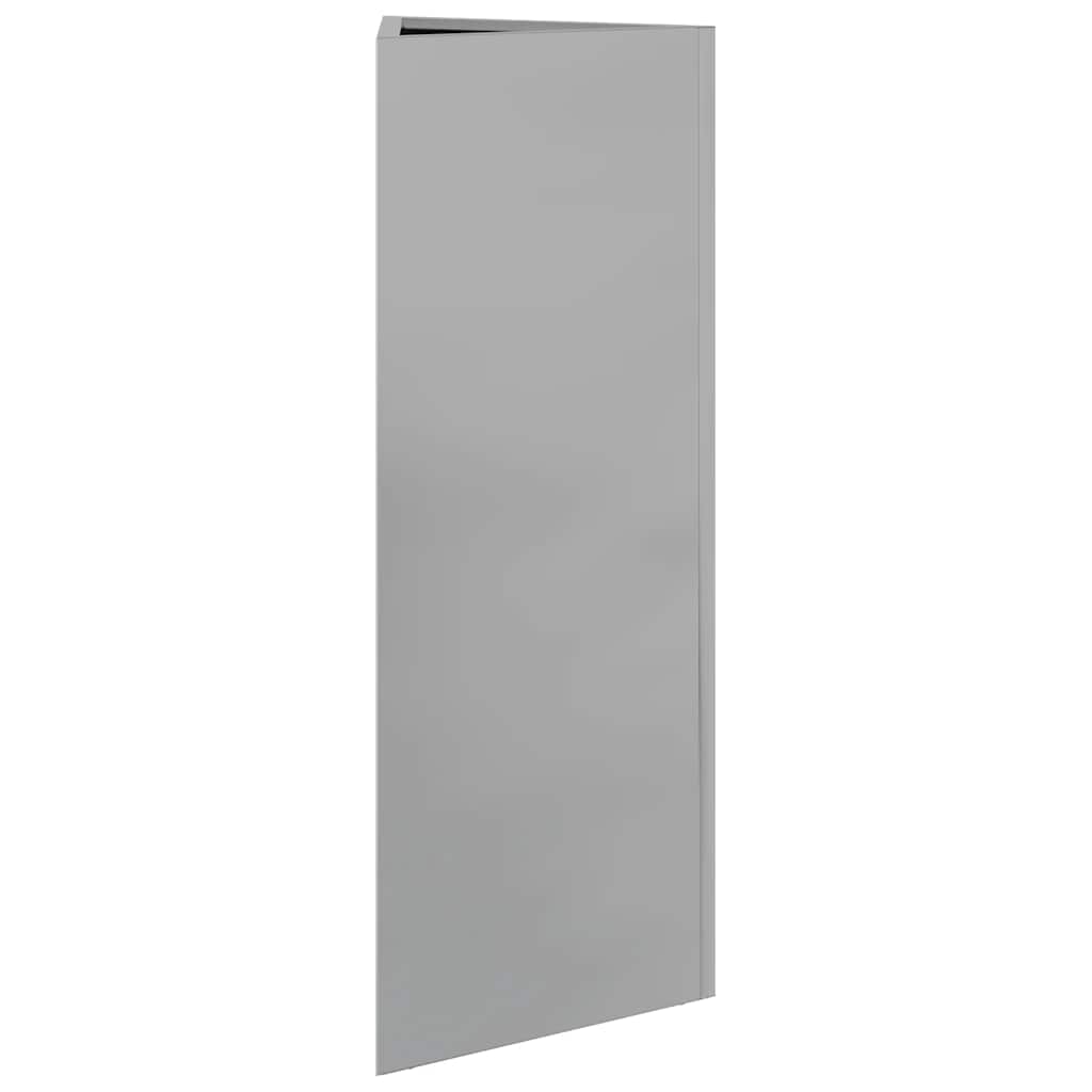 Fioriere 2 pz Triangolari 30x26x75 cm in Acciaio Zincato