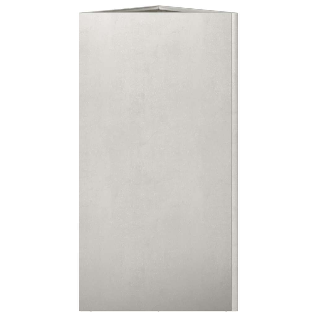 Fioriera da Giardino Triangolare 40x34,5x75 cm in Acciaio Inox