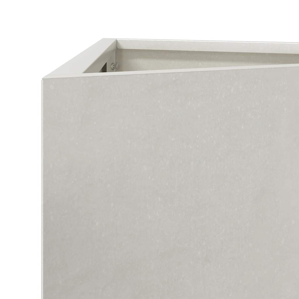 Fioriera da Giardino Triangolare 40x34,5x75 cm in Acciaio Inox