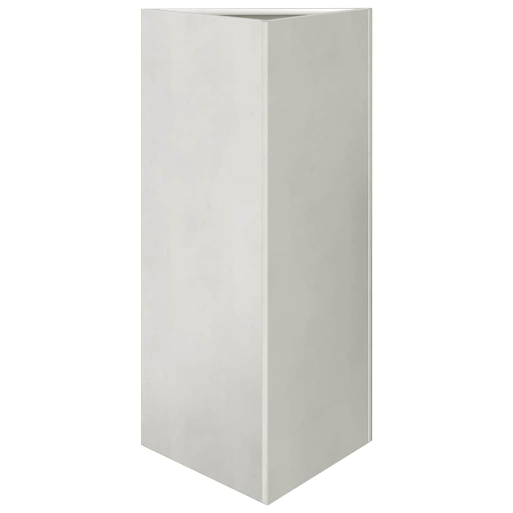 Fioriere da Giardino 2 pz Triangolari 40x34,5x75 cm Acciaio Inox