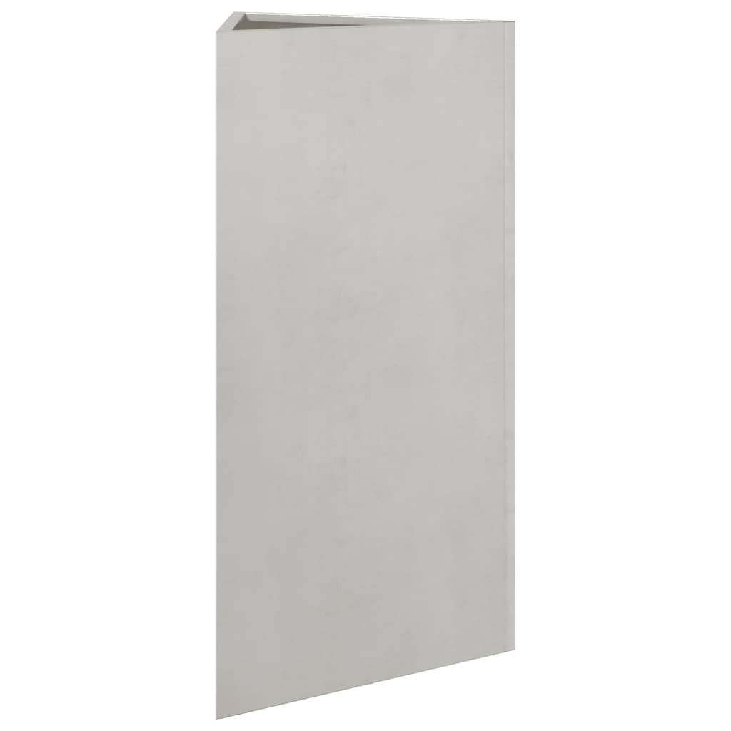 Fioriere da Giardino 2 pz Triangolari 40x34,5x75 cm Acciaio Inox