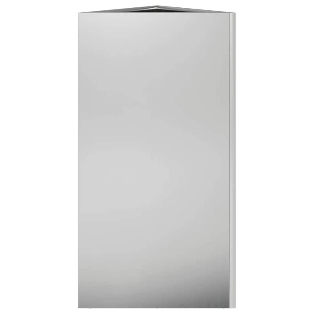 Fioriera da Giardino Triangolare 40x34,5x75 cm Acciaio Zincato