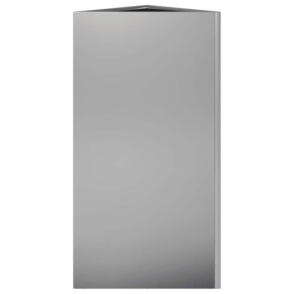 Fioriere 2 pz Triangolari 40x34,5x75 cm in Acciaio Zincato