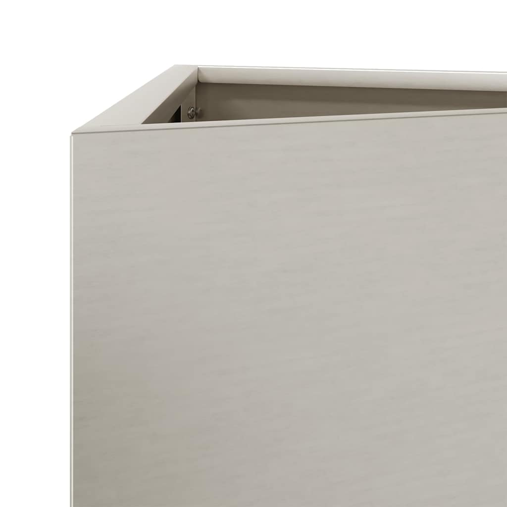 Fioriere da Giardino 2 pz Triangolari 40x34,5x75cm Acciaio Corten