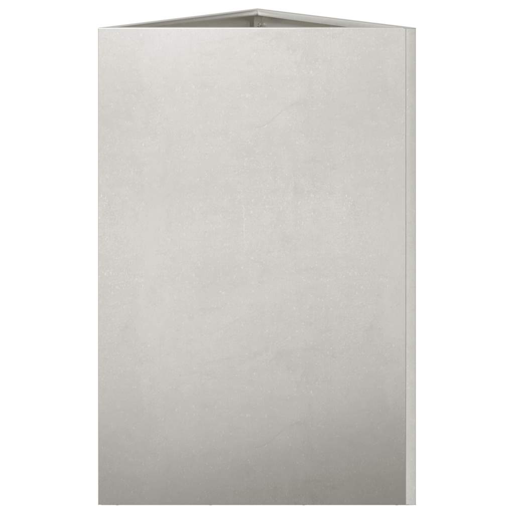 Fioriera da Giardino Triangolare 50x43x75 cm in Acciaio Inox