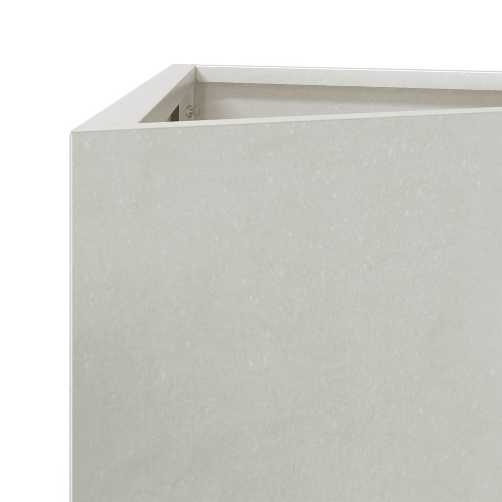 Fioriera da Giardino Triangolare 50x43x75 cm in Acciaio Inox