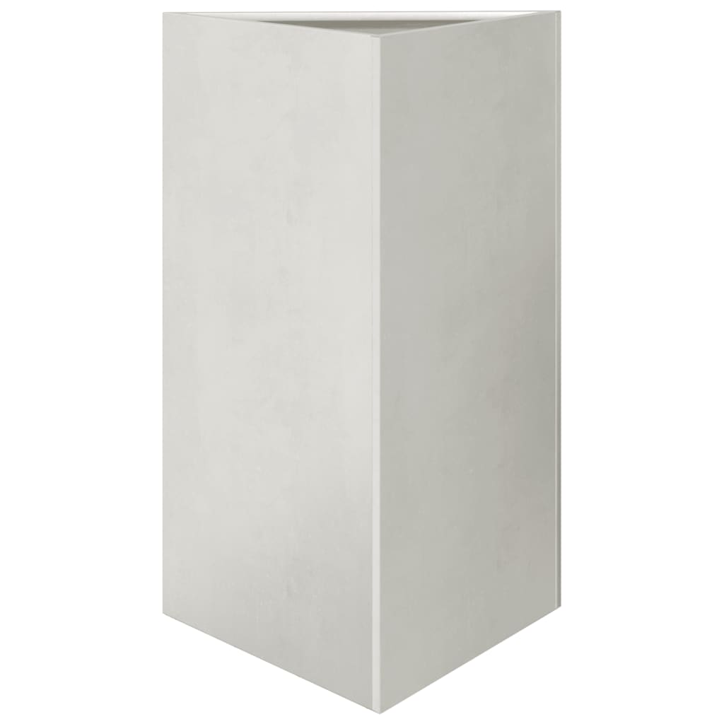 Fioriere da Giardino 2 pz Triangolari 50x43x75 cm Acciaio Inox
