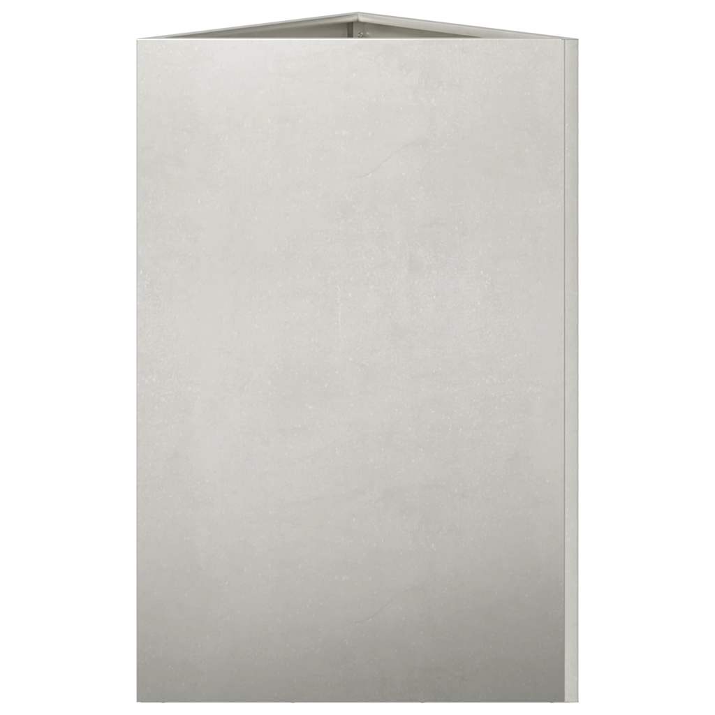 Fioriere da Giardino 2 pz Triangolari 50x43x75 cm Acciaio Inox