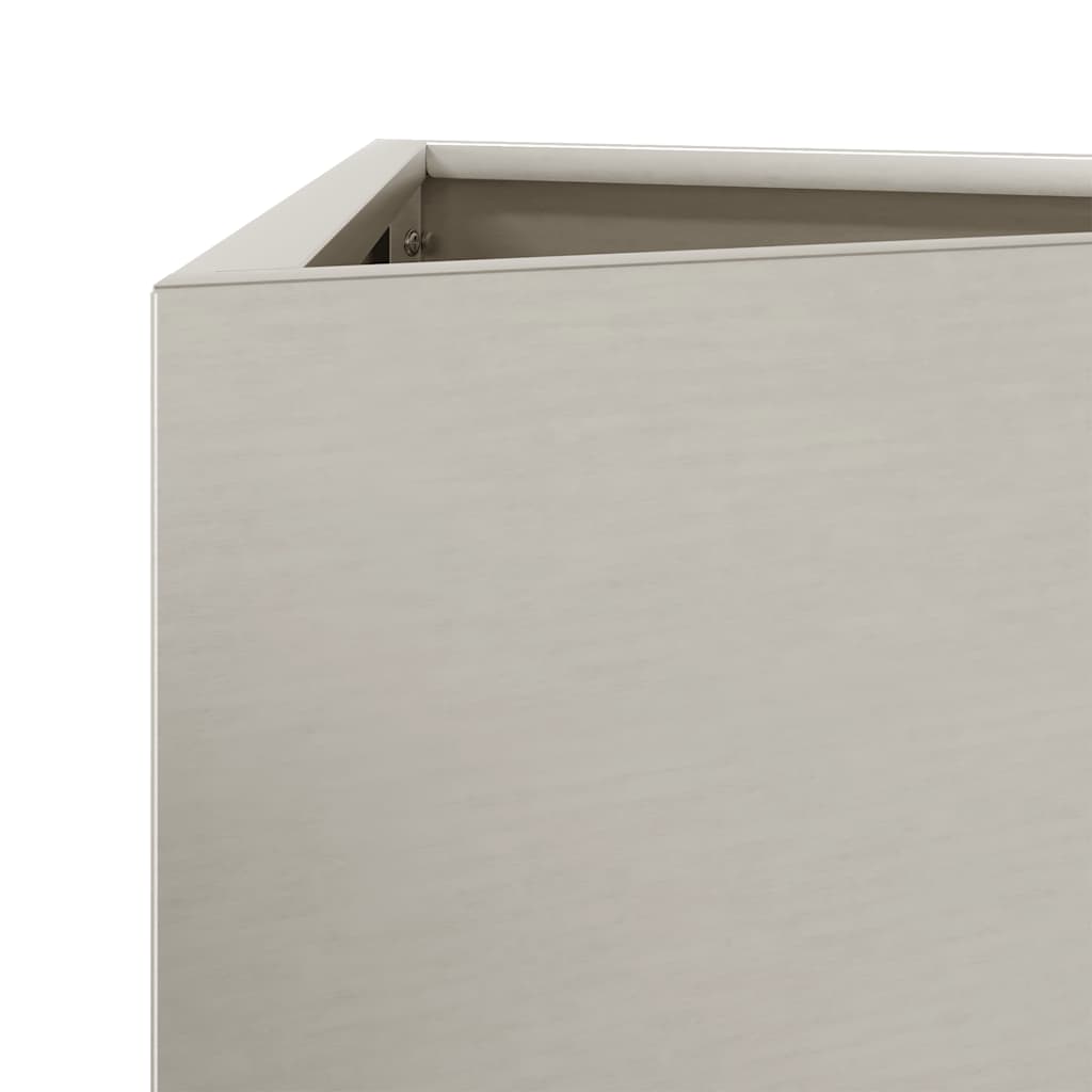 Fioriere da Giardino 2 pz Triangolari 50x43x75cm Acciaio Corten