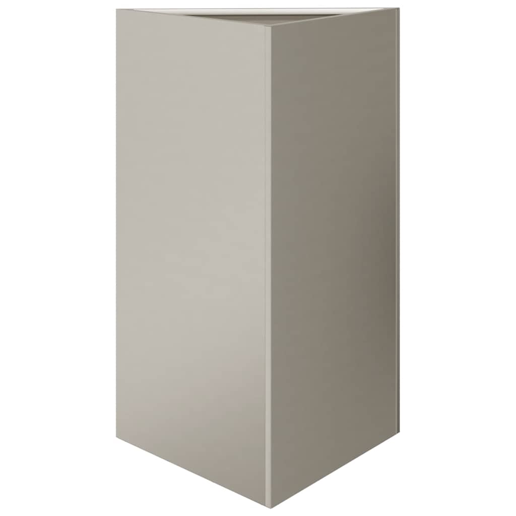 Fioriere da Giardino 2 pz Triangolari 50x43x75cm Acciaio Corten