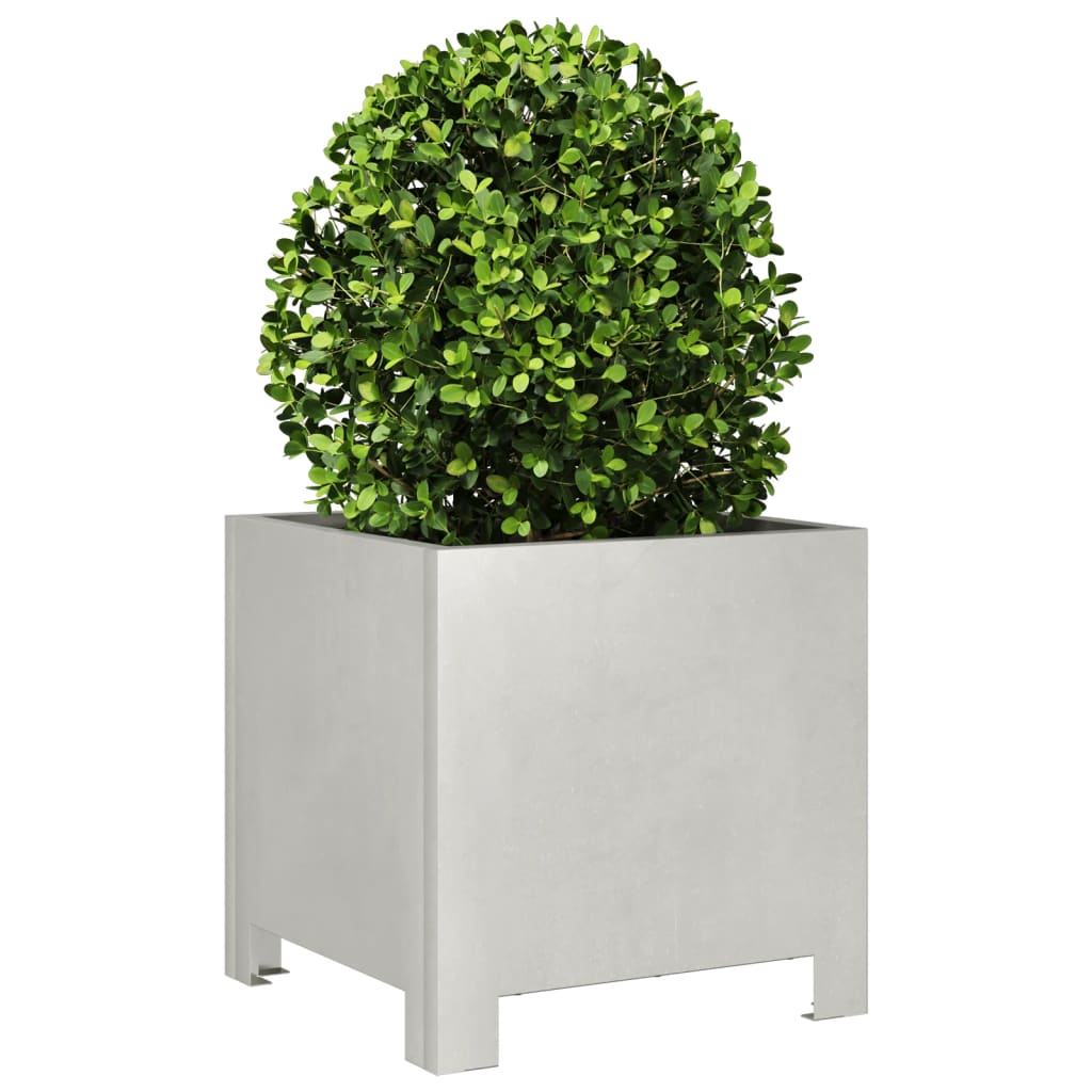 Fioriera da Giardino 30x30x30 cm in Acciaio Inossidabile