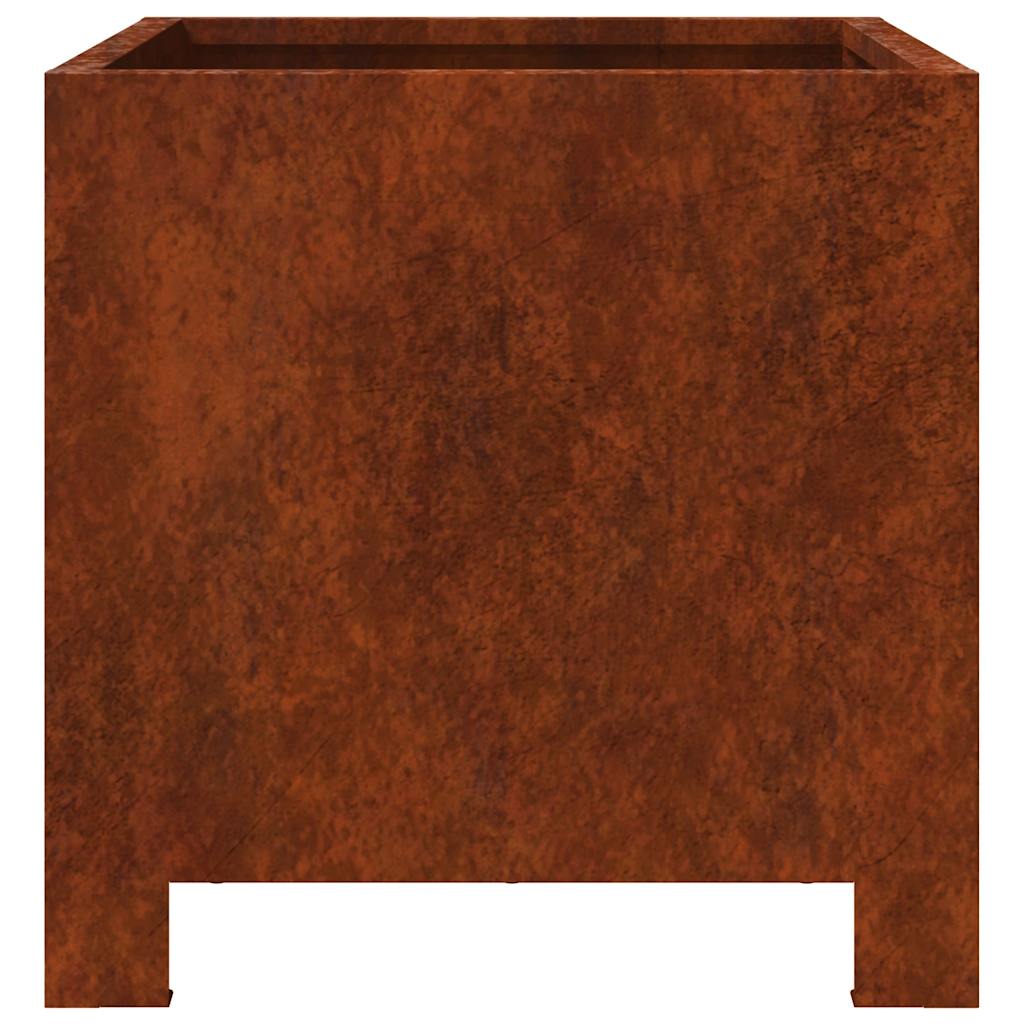 Fioriere da Giardino 2 pz 30x30x30 cm in Acciaio Corten