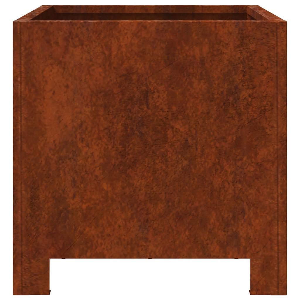 Fioriere da Giardino 2 pz 30x30x30 cm in Acciaio Corten
