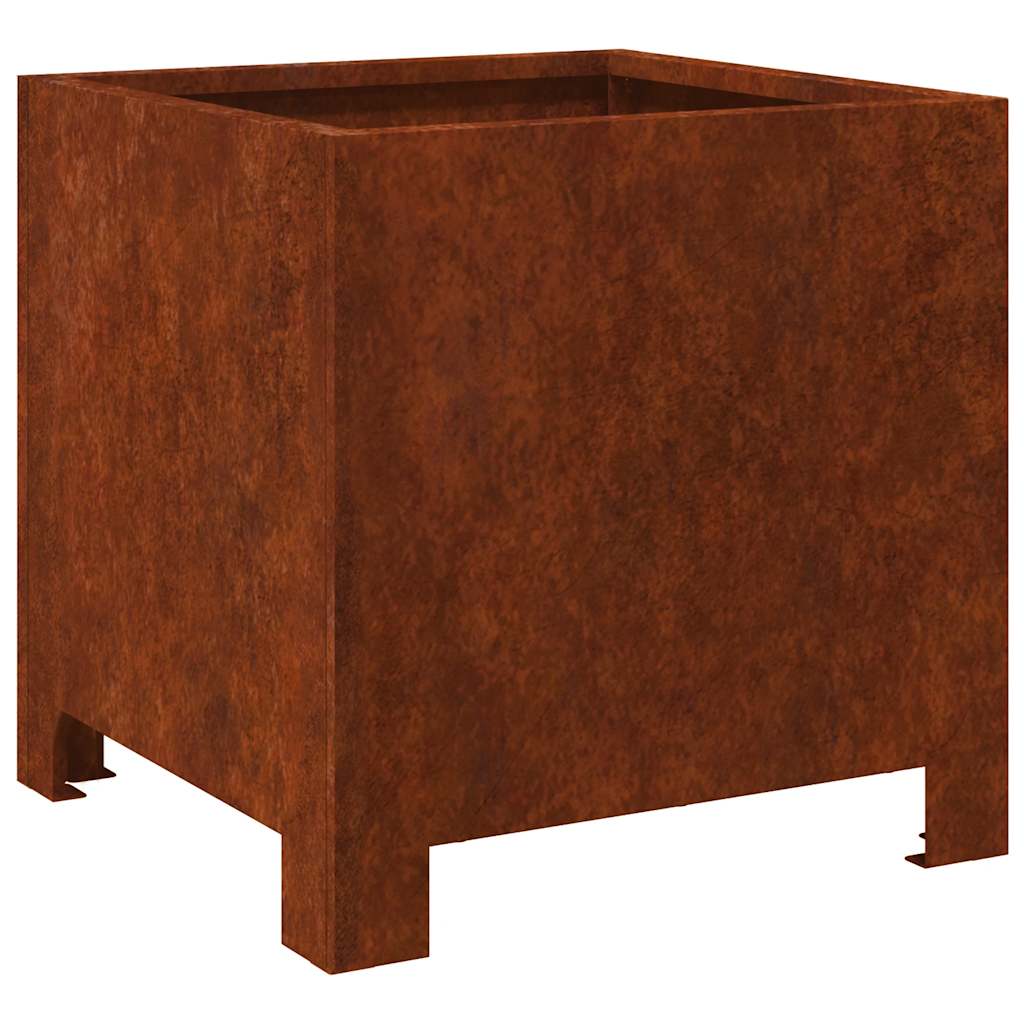 Fioriere da Giardino 2 pz 30x30x30 cm in Acciaio Corten