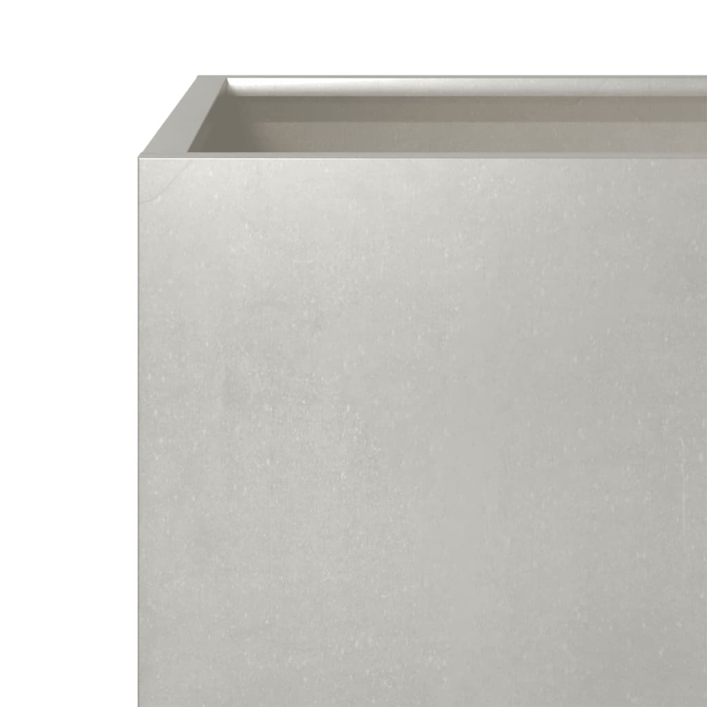 Fioriere da Giardino 2 pz 40x40x40 cm in Acciaio Inox