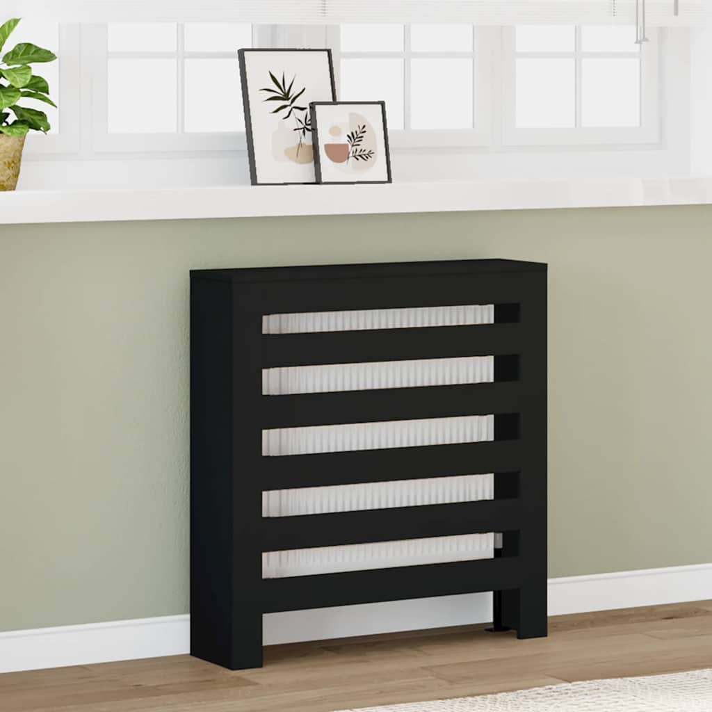 Copertura per radiatori Nero 78 x 20 x 82 cm