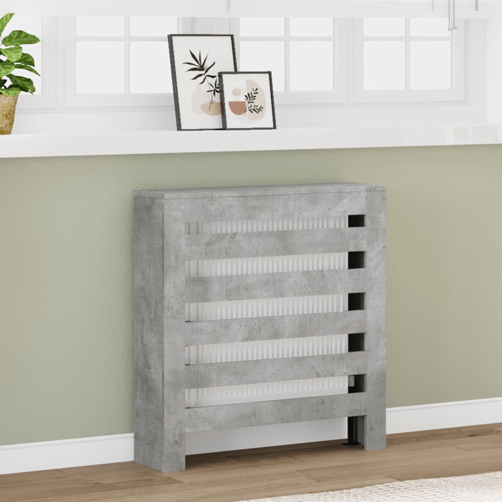 Copertura per radiatori Grigio Cemento 78 x 20 x 82 cm