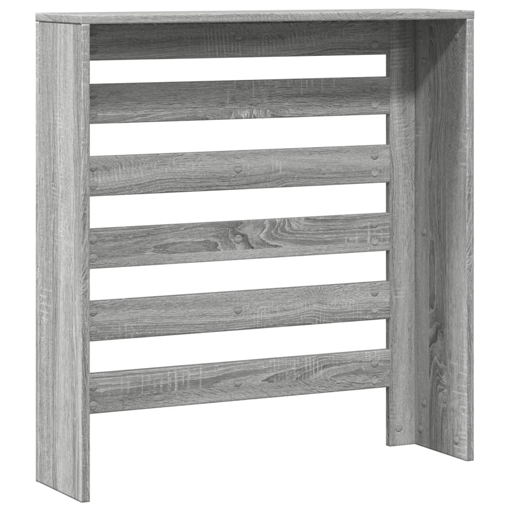 Copertura per radiatori Sonoma grigio 78 x 20 x 82 cm