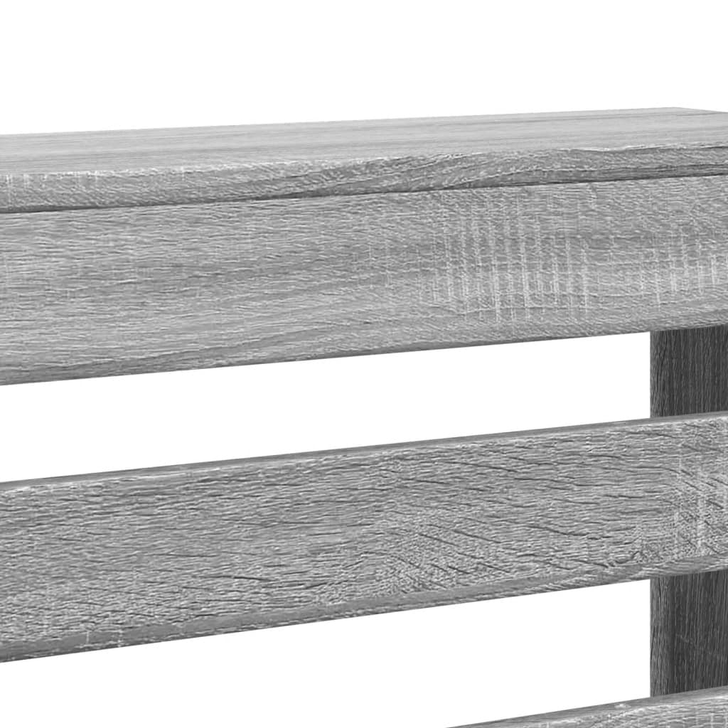 Copertura per radiatori Sonoma grigio 78 x 20 x 82 cm
