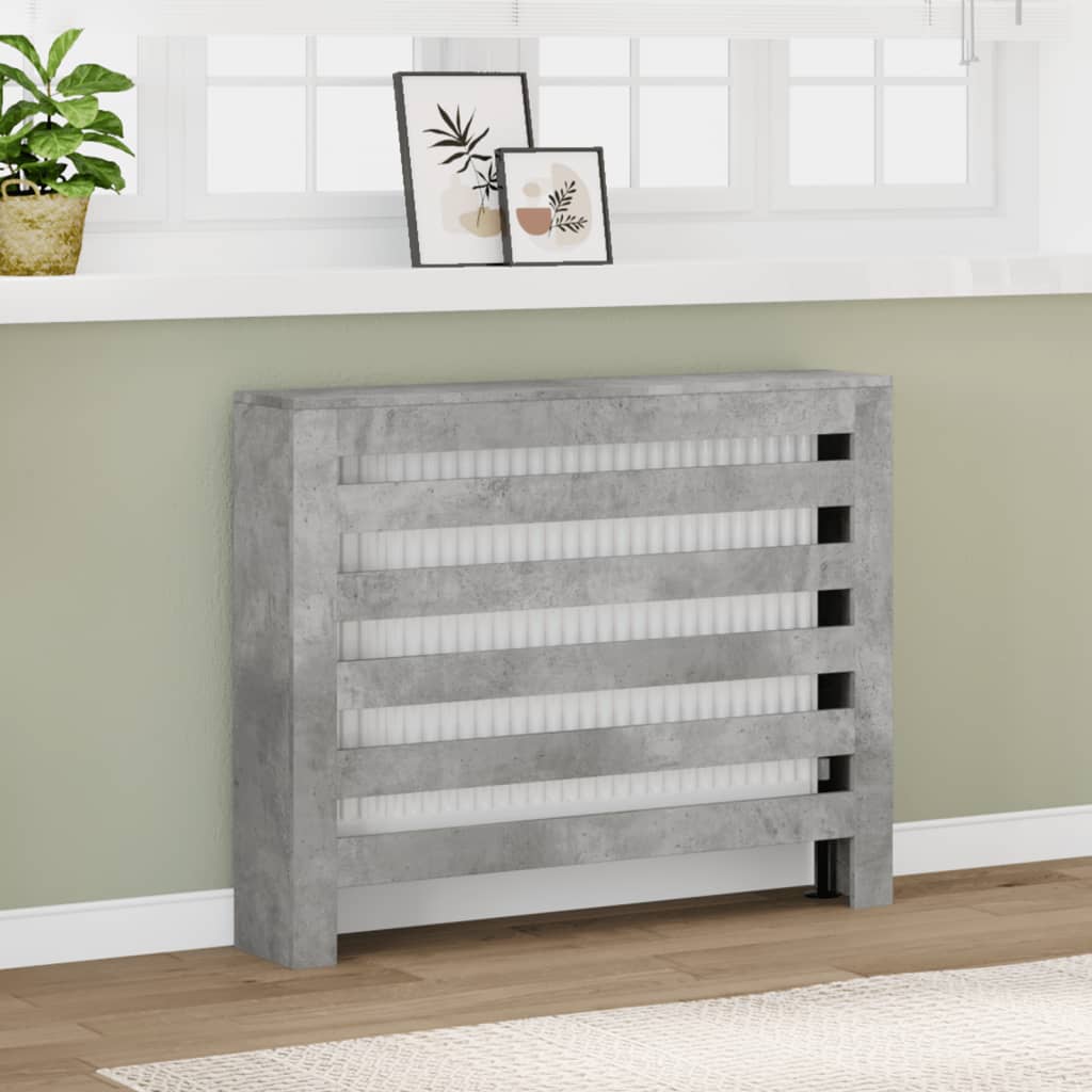 Copertura per radiatori Grigio Cemento 104 x 20 x 82 cm