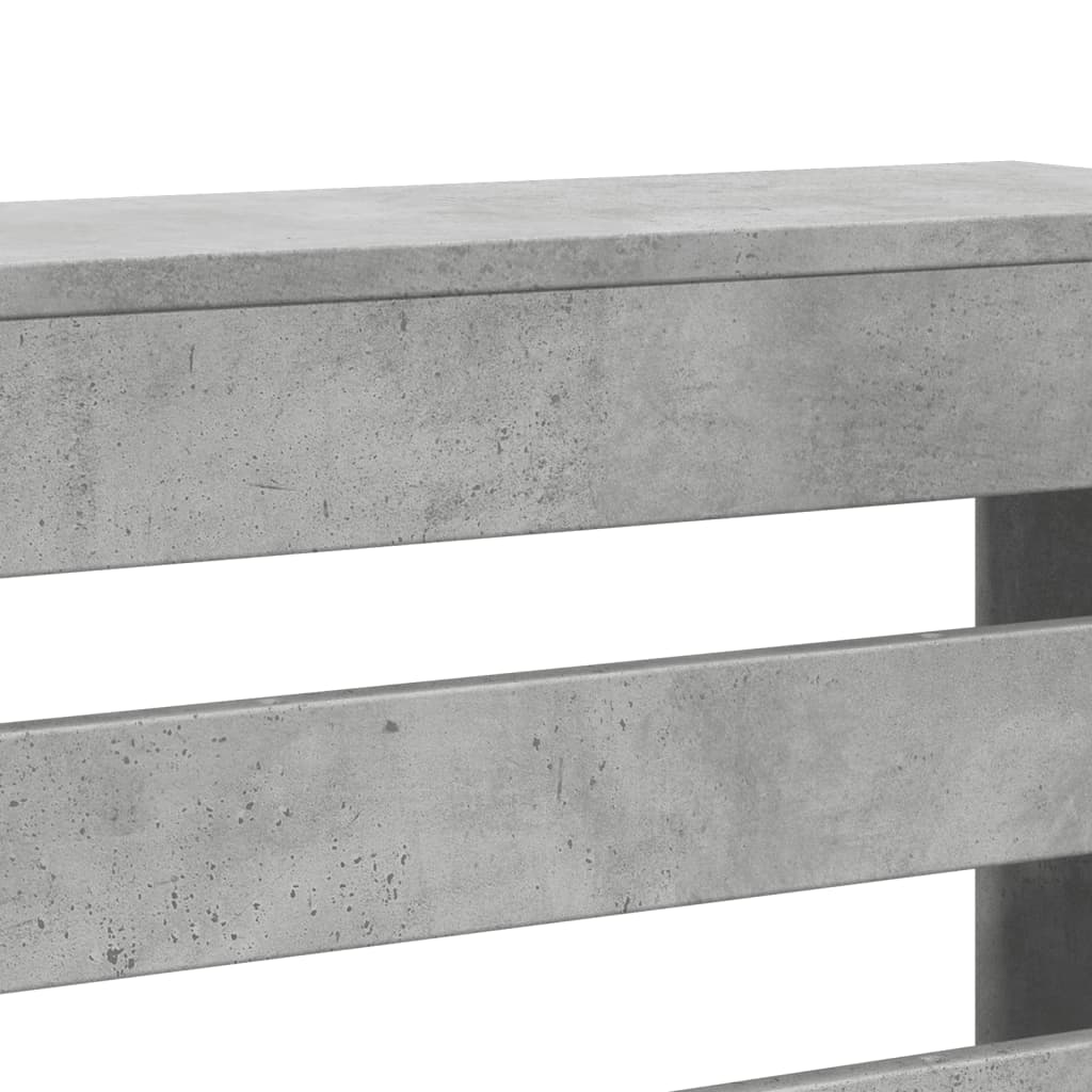 Copertura per radiatori Grigio Cemento 104 x 20 x 82 cm