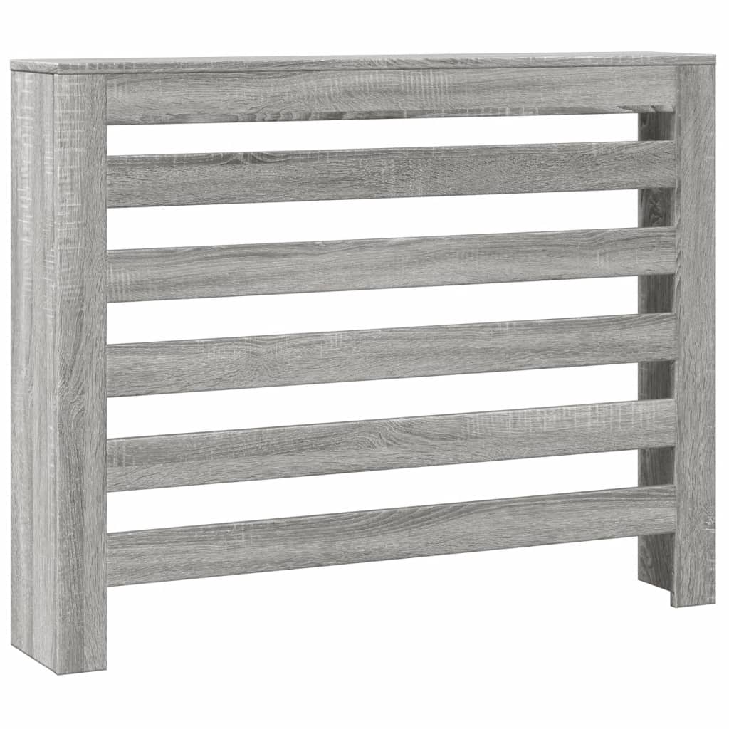 Copertura per radiatori Sonoma grigio 104 x 20 x 82 cm