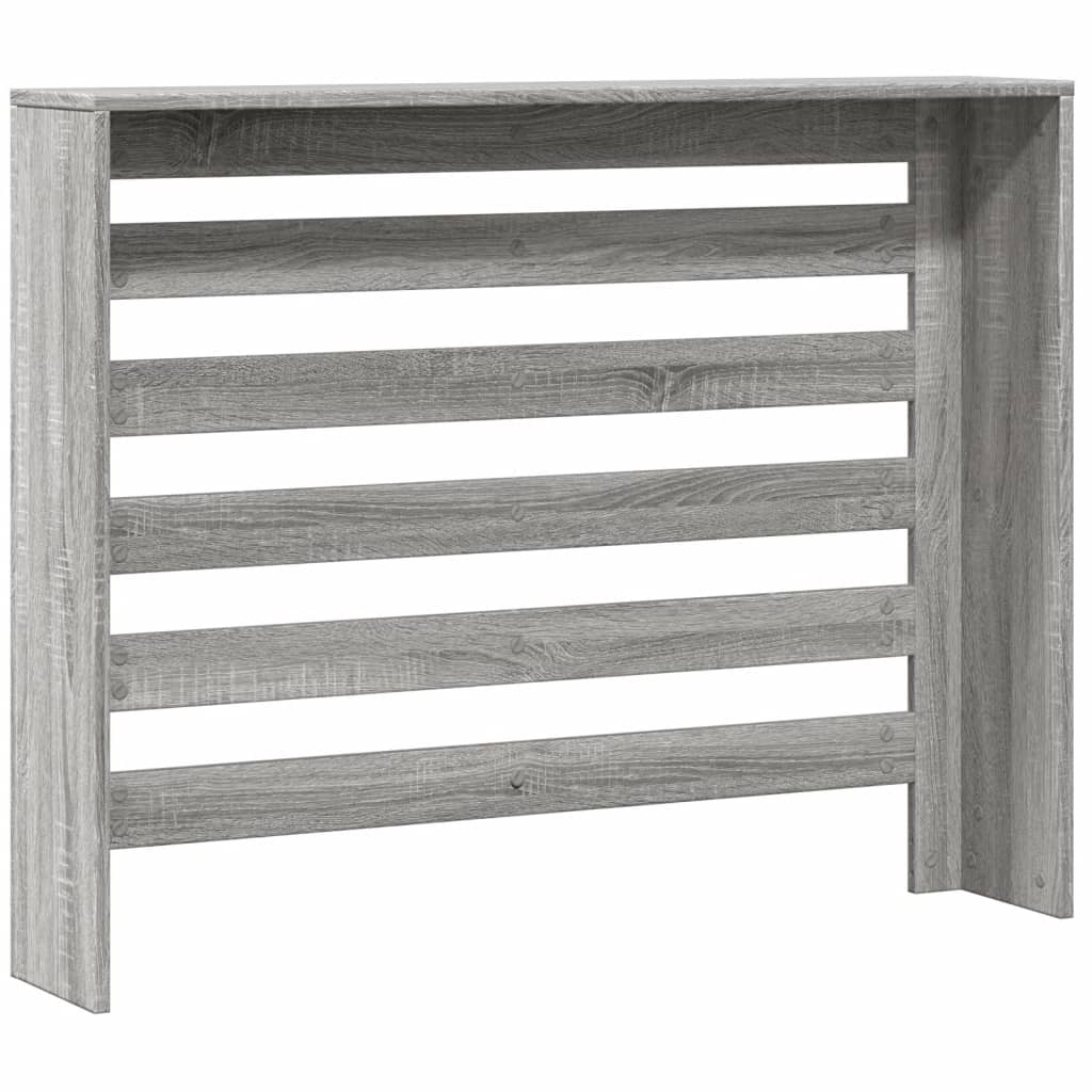 Copertura per radiatori Sonoma grigio 104 x 20 x 82 cm