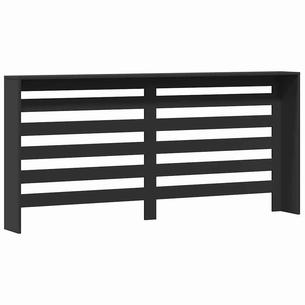 Copertura per radiatori Nero 175 x 20 x 82 cm