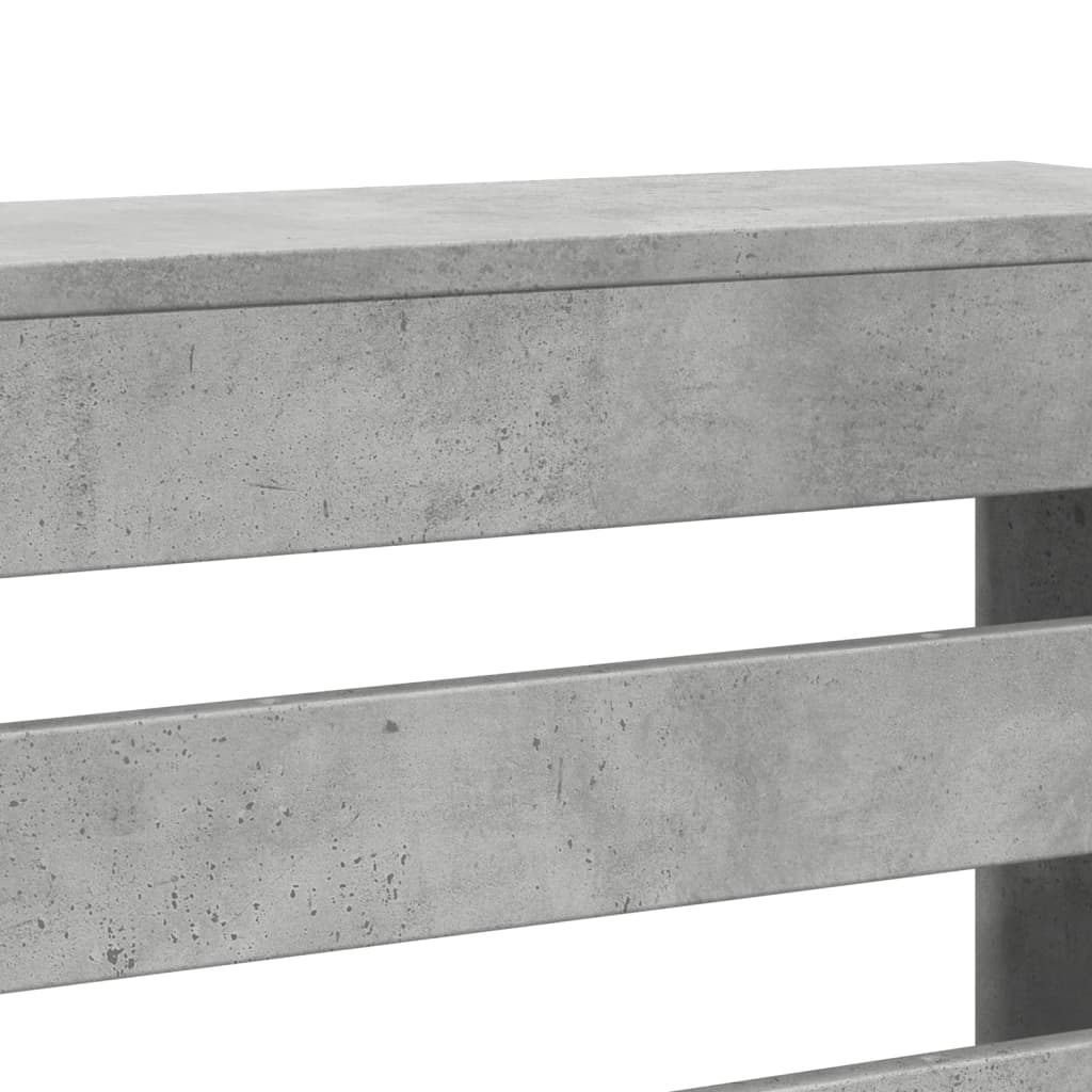 Copertura per radiatori Grigio Cemento 175 x 20 x 82 cm