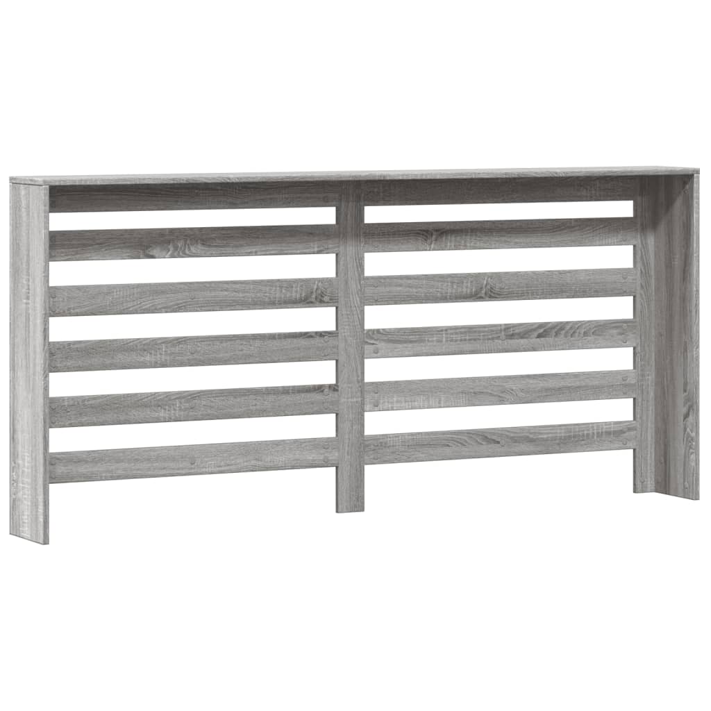 Copertura per radiatori Sonoma grigio 175 x 20 x 82 cm