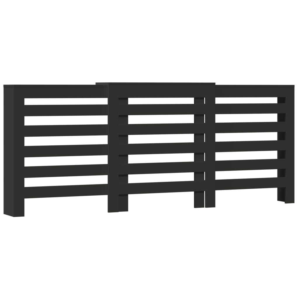 Copertura per radiatori Nero 205 x 21,5 x 83,5 cm