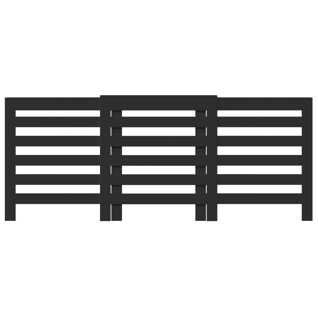 Copertura per radiatori Nero 205 x 21,5 x 83,5 cm