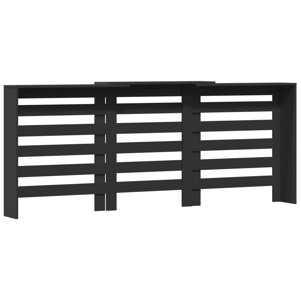 Copertura per radiatori Nero 205 x 21,5 x 83,5 cm