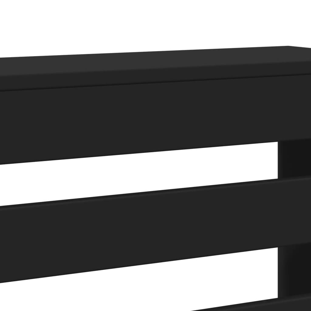 Copertura per radiatori Nero 205 x 21,5 x 83,5 cm
