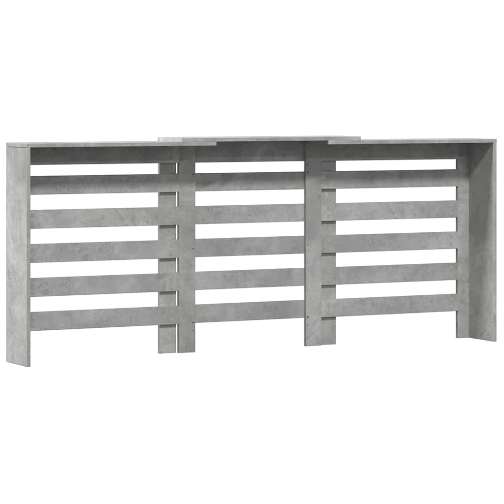 Copertura per radiatori Grigio Cemento 205 x 21,5 x 83,5 cm