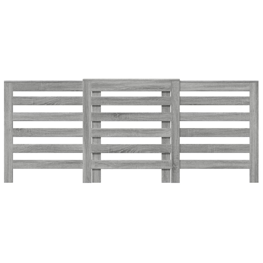 Copertura per radiatori Sonoma grigio 205 x 21,5 x 83,5 cm