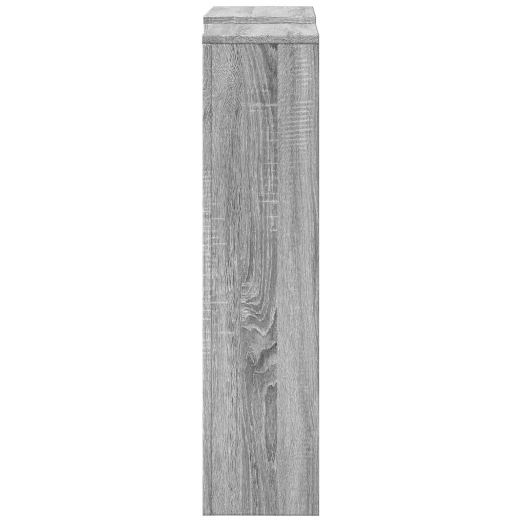 Copertura per radiatori Sonoma grigio 205 x 21,5 x 83,5 cm