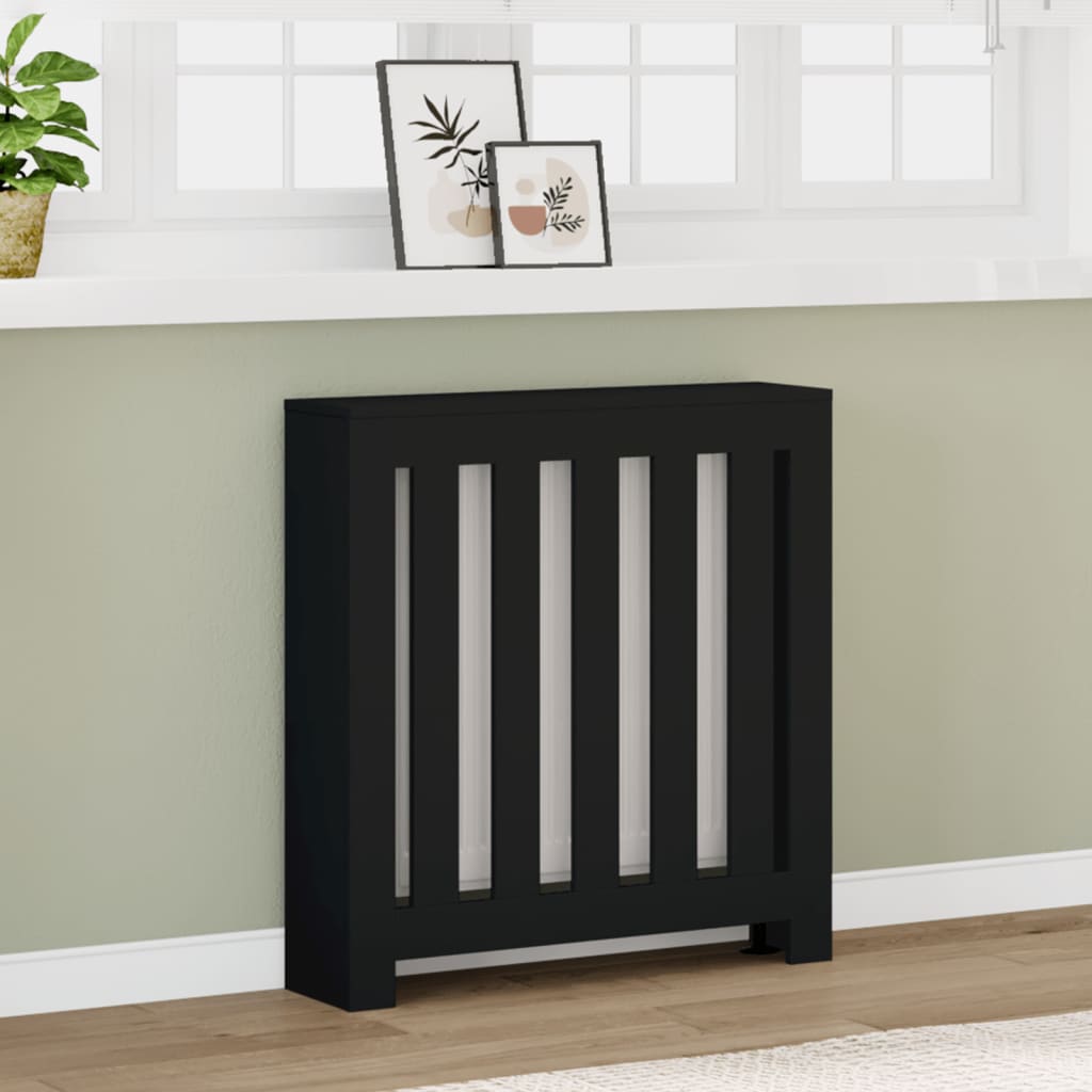 Copertura per radiatori Nero 78 x 20 x 82 cm