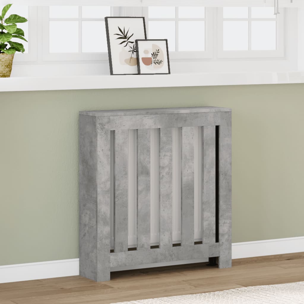 Copertura per radiatori Grigio Cemento 78 x 20 x 82 cm