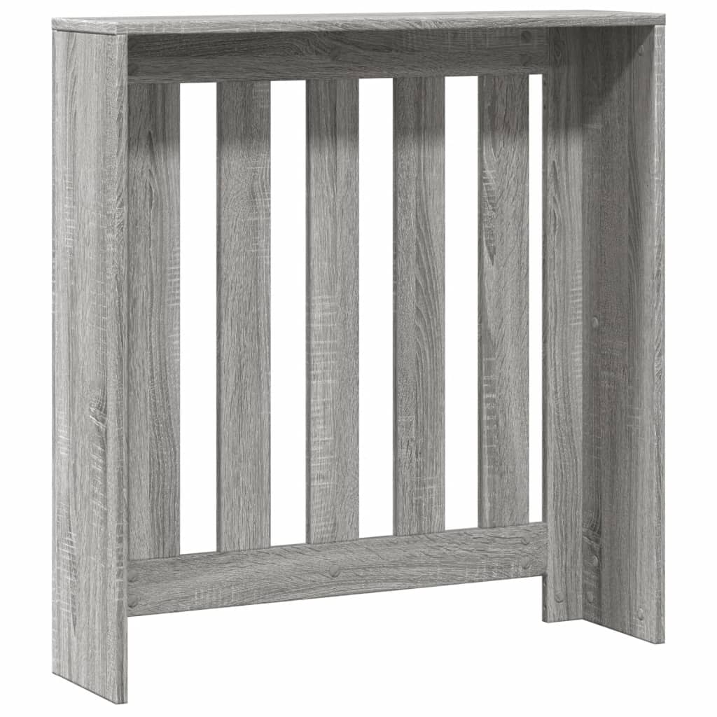 Copertura per radiatori Sonoma grigio 78 x 20 x 82 cm