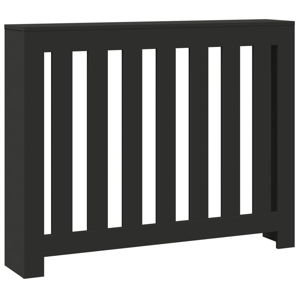 Copertura per radiatori Nero 104 x 20 x 82 cm