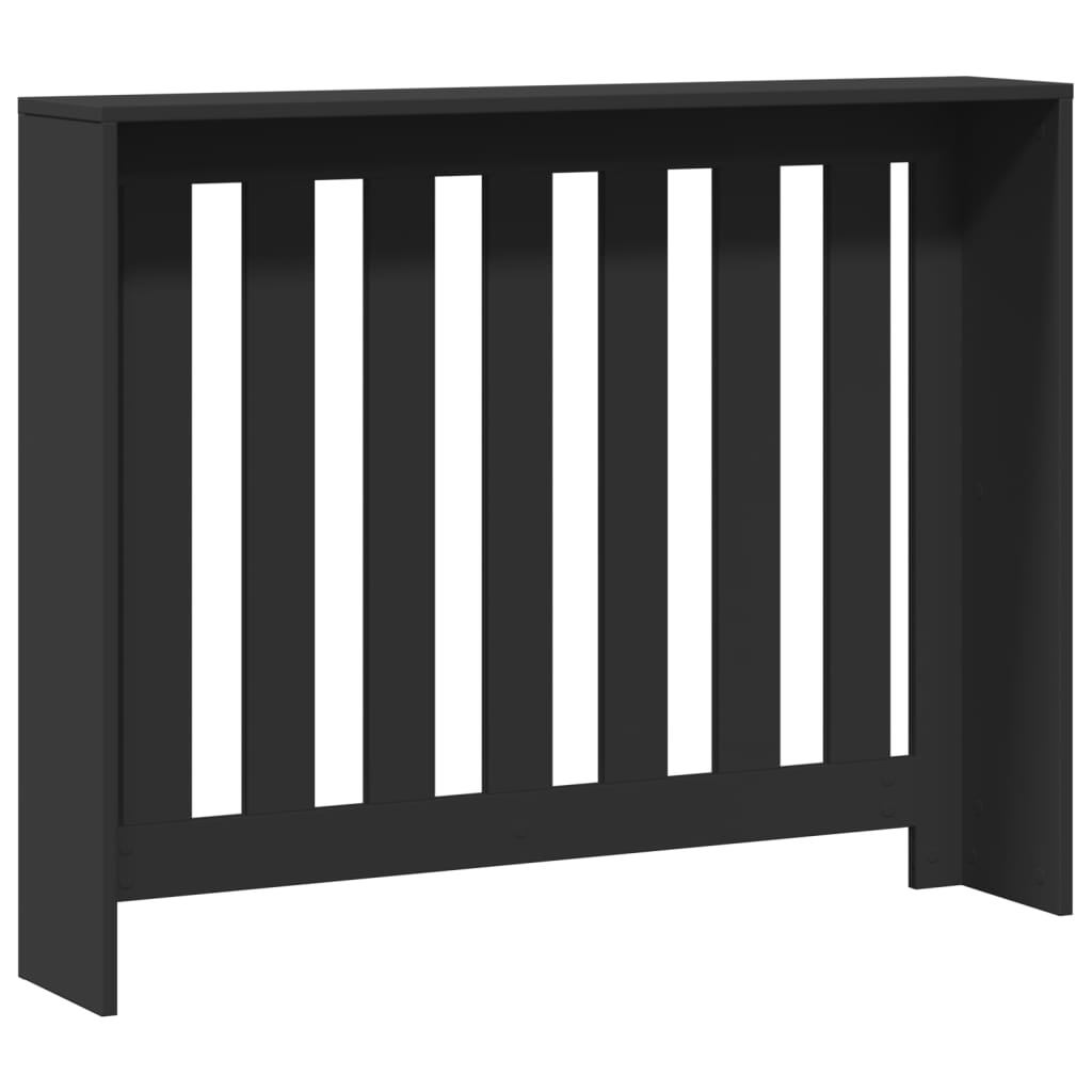Copertura per radiatori Nero 104 x 20 x 82 cm