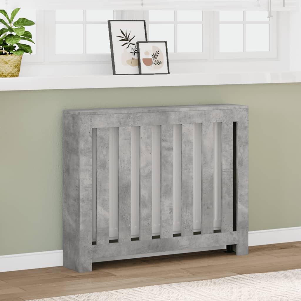 Copertura per radiatori Grigio Cemento 104 x 20 x 82 cm
