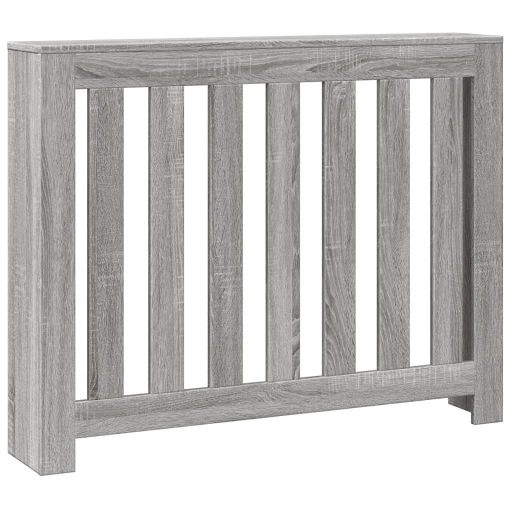 Copertura per radiatori Sonoma grigio 104 x 20 x 82 cm
