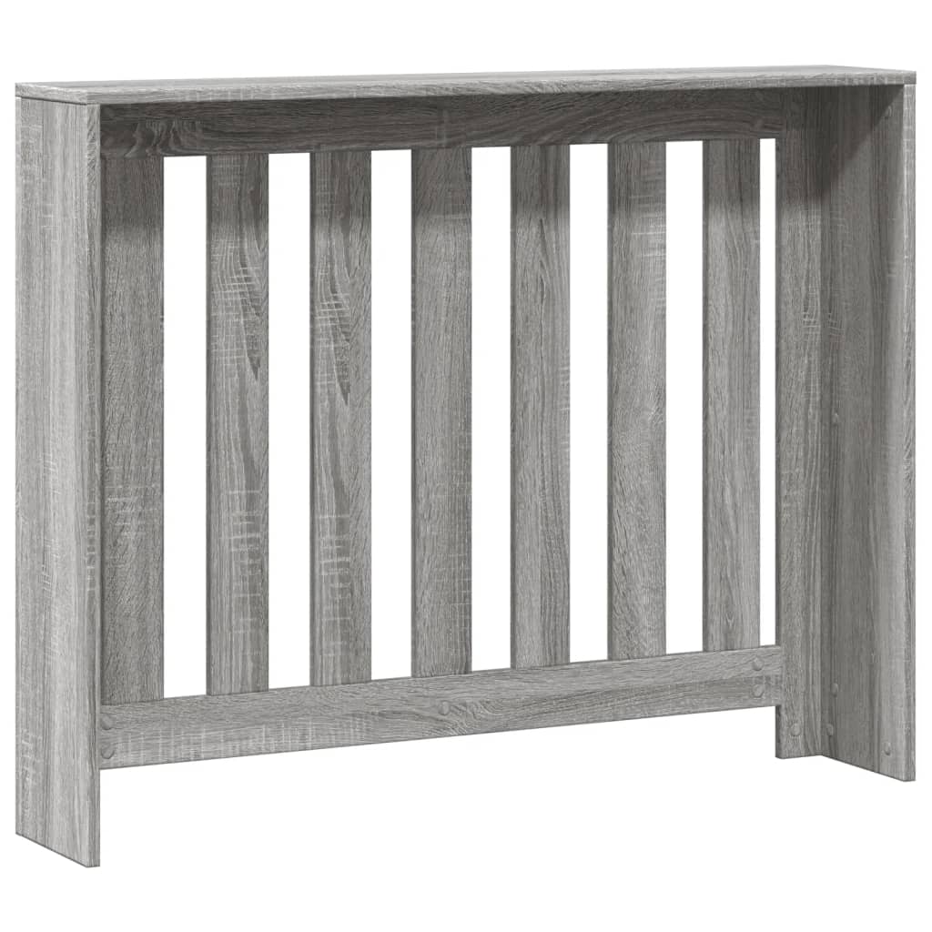 Copertura per radiatori Sonoma grigio 104 x 20 x 82 cm