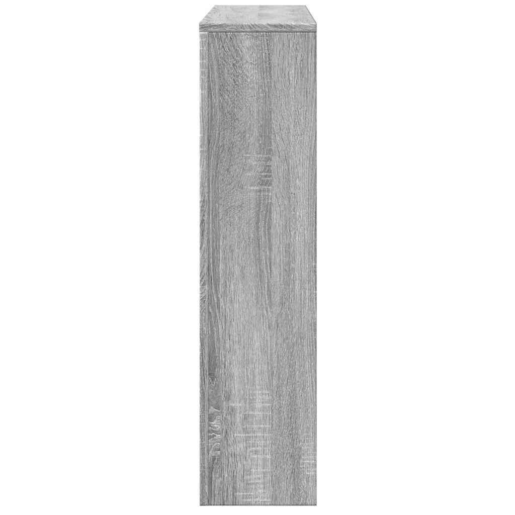 Copertura per radiatori Sonoma grigio 149 x 20 x 82 cm