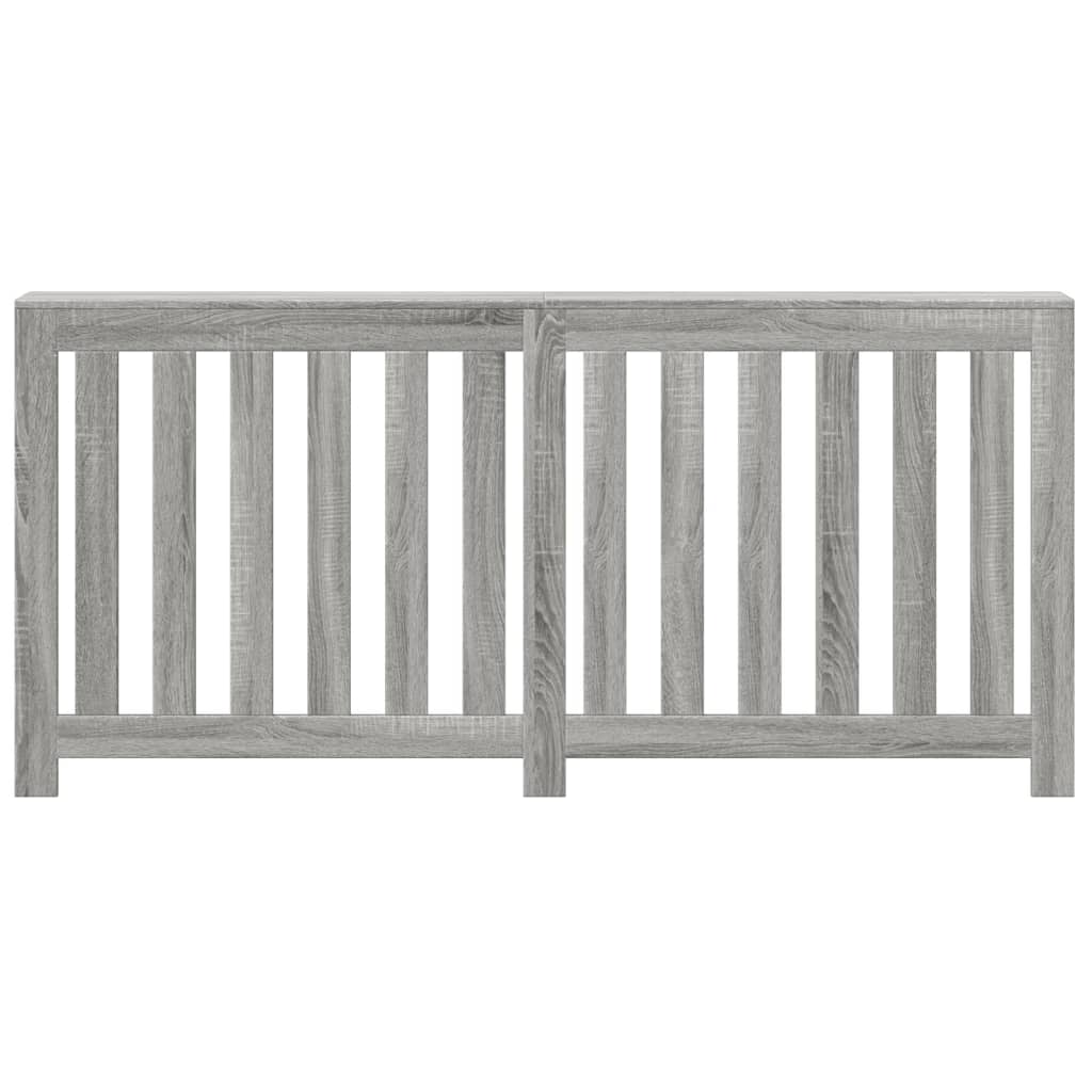 Copertura per radiatori Sonoma grigio 175 x 20 x 82 cm